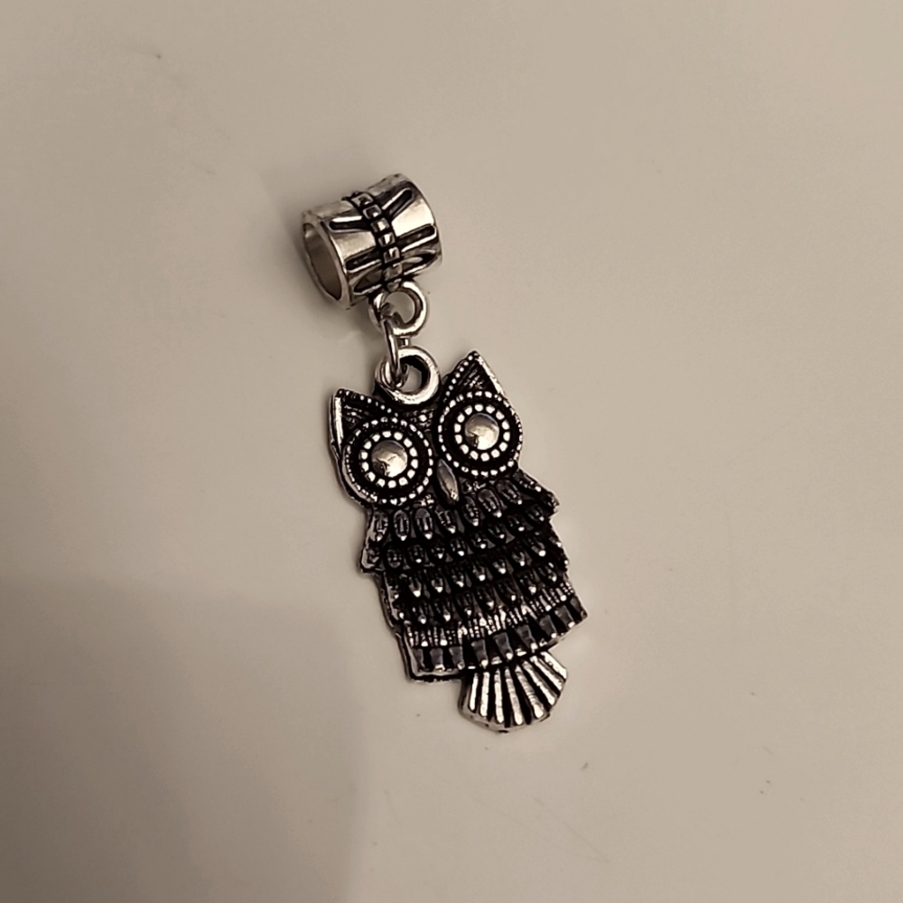OWL 9 Charm for European Style Bracelets Fits Pandora Systems
